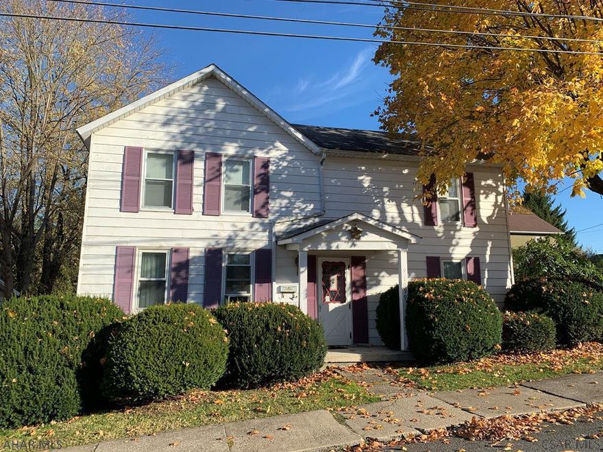 Situated in the heart of Nanty Glo is the 3+ bedroom home. This house features an eat in kitchen with appliances, separate dining room, hardwood floors, nice corner lot with a fenced in yard, covered back porch, and a 1-car oversized garage. Double hung windows. Call to Tour Today.