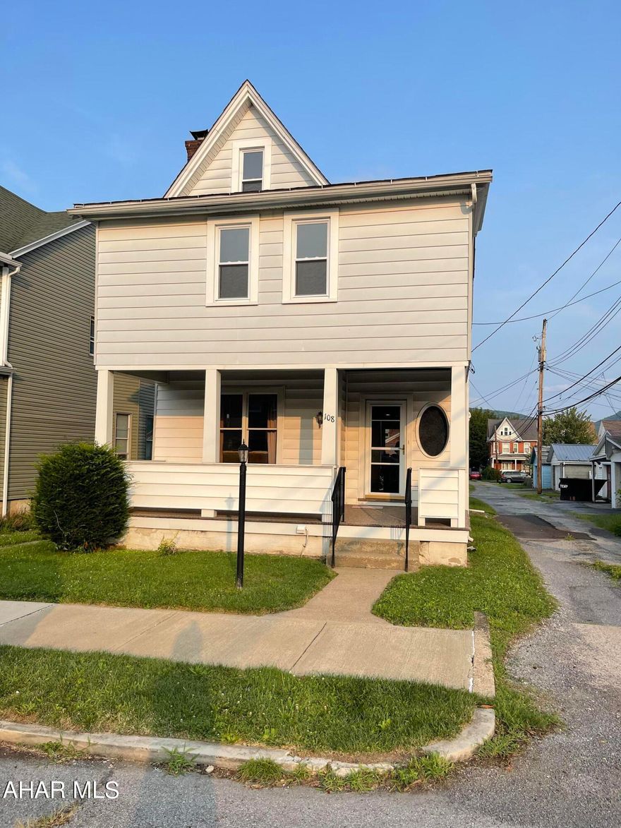This spacious 3 bedroom, 2 bath home is waiting for a new buyer to make it their own with a little TLC. Amenities include a covered front and back porch, large bedrooms, a fenced in yard and off street parking on a corner lot.
