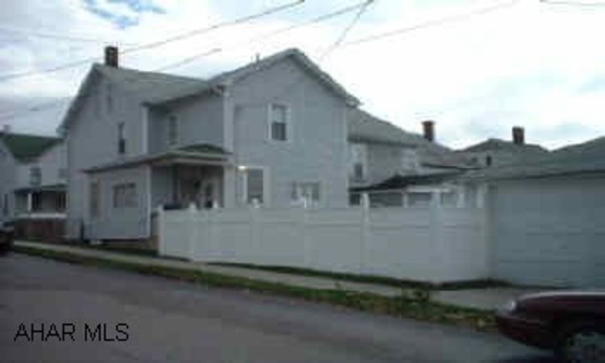 Spacious 2 story on corner lot. New vinyl siding. Many upgrades and improvements. Finished attic could be 4th BR. 1st floor bath and laundry room. $1000 carpeting allowance to buyer at closing.