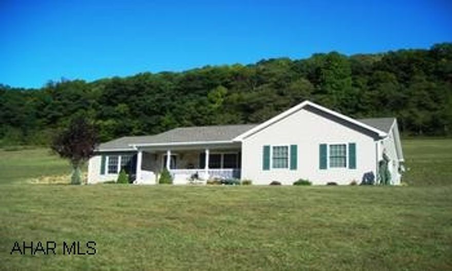 "Like new" ranch is an absolute must see for those discerning buyers requiring move-in condition with some acreage. $235,000 buys you this "like new" ranch on almost 4 acres in Cumberland Valley Twp! A total of 4 bedrooms, 3 baths, 1400+ square feet on main floor and built in 2005 - this split floorplan ranch offers complete quality with ceramic flooring in kitchen and baths, PEX system, 200amp service, efficient all electric home (highest bill - $118/month), central air, propane fireplace, architectural shingles, vinyl sided with brick front, and a finished basement! Add'l features include skylight, quality lighting fixtures/ceiling fans, shed, covered front porch, back patio, mature landscaping, finished oak window sills, 6 panel doors, appliances stay, side and keyless entry garage. Trademark built with upgrades. This hillside setting was specifically engineered to remove all water from property-no low or wet areas during rains. HSA Warranty provided. MLS#0000000 Pls mark your calendars to visit our OPEN HOUSE October 4, 2009 between 1-3pm - refreshments served.