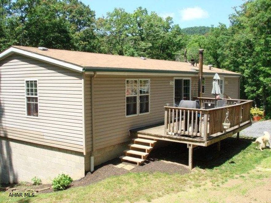 Lovely country setting close to town and easy access to I-99. Convenient one level living with the possiblility of finishing the basement for additional living space. Large master bedroom and bathroom, kitchen has a nice workable floor plan with eating at the counter as well as a dining area. French doors accent the basement and a deck for entertaining or enjoying nature.