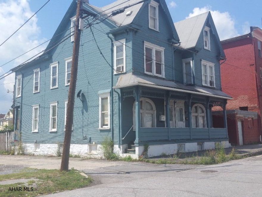 Large 2.5 Story double house with all separate utilities. Long term tenants. Month to month leases with no security deposits.