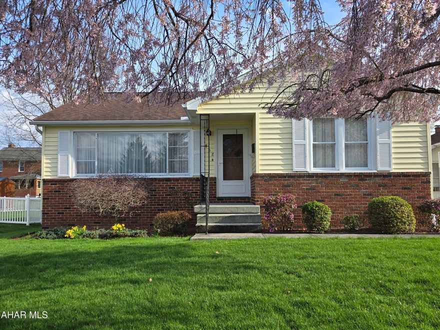 Nice 1-story vinyl and brick sided home with 3 bedrooms, 1.5 baths, partially finished basement, 1-car detached garage, located close to schools and YMCA. Woodburner in basement. J-682