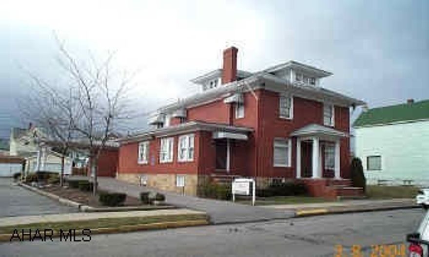 Lg.-Commercial-Brick- Home- 1St Floor could be great office (1900 Sq. Ft.) W / rental unit above-22 Parking spaces -3 lots- Could easily be perfect home-on 233x120 Lot, 800 Sq.ft. Addition W/ Ramp on rear of building. Lg.-Commercial-Brick- Home- 1St Floor could be great office (1900 Sq. Ft.) W / rental unit above-22 Parking spaces -3 lots- Could easily be perfect home-on 233x120 Lot, 800 Sq.ft. Addition W/ Ramp on rear of building.