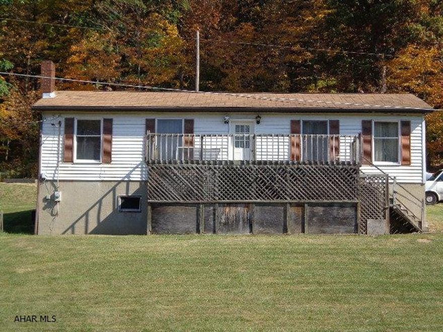 1-sty home on 0.429 ac. w/2-bedrooms, full bath, large kitchen w/eat-in area plus formal dining room. 2-heat source & central air and full basement. Basement has 2-bedrooms, 3/4-bath, recereation area & walk out. Property located within 4 miles to SGL and within 20-min. to Lake Raystown.