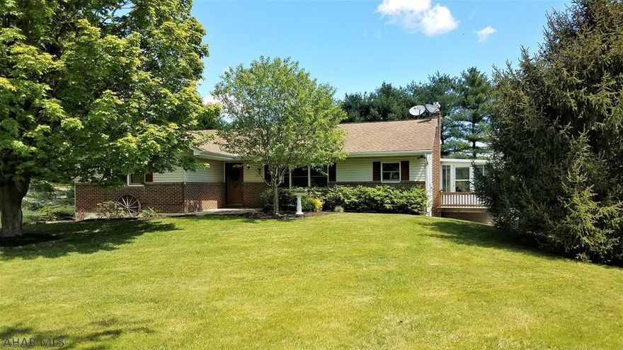 This property is a hard to find, well-maintained, move-in ready ranch home on an acre of land.  Enjoy the beauty of country living in this recently updated home.  This home has plenty to offer, with three spacious bedrooms and two full baths on the main floor.   New luxury vinyl tile flooring was installed, the entire home was freshly repainted, and renovations were made to the master bathroom. The basement is partially finished, has been updated with new flooring and the laundry room was renovated.  Sit on the covered deck, entertain friends or family and enjoy the sites and sounds of rural life.  Enjoy the gas fireplaces in the living room and basement family room. The oversized two-car garage has plenty of storage space.  It's large enough for vehicles, mowers, tools, and more.