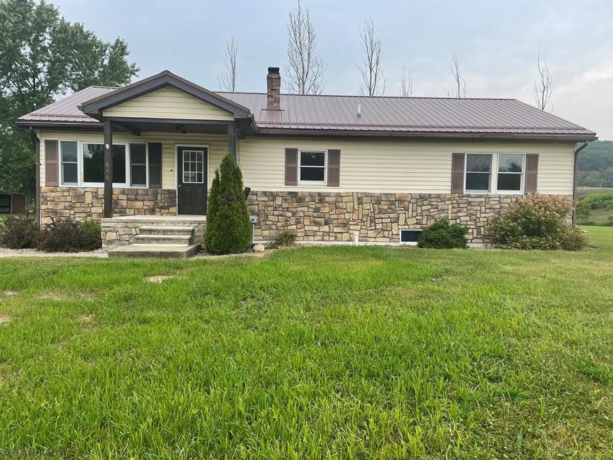 Privacy abounds there!  Spacious 3 bedroom ranch situated on a flat manicured 1 acre lot.  Offers newer roof and furnace.  Full unfinished basement offers lots of space to finish.  Large patio for entertaining & shed.