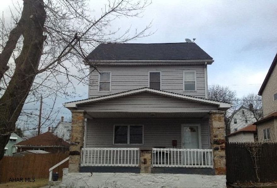 Great family home on a double fenced in lot. 3BR/1.5 baths, very large rooms, beautiful original staircase and lots of storage. Attic is heated- could be a fourth bedroom. Off street parking in the back.