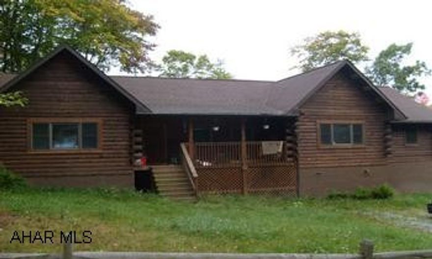1 sty log home, one ac, 2 car inter garage. Selling "AS IS" Needs work. Additional bathroom can be finished on the first floor. Only a few miles away from the Blue Knob Ski & Golf Resort. If you like the out doors this home is for you. Call for info. PENDING WITH A 48 HOUR KICKOUT CLAUSE IN EFFECT. One story log home on one acre of land with a 2 car integrated garage. Being sold "AS IS" Needs work. Additonal bathroom can be finished on the first floor. This home is only a few miles away from the Blue Knob Ski & Golf Resort. If you like the outdoors, this home is for you. Call for info.