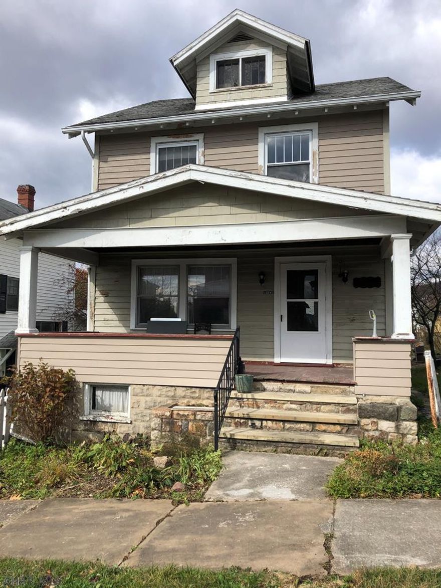 Priced below assessed value so you can put your personal touches on this home.  This three bedroom home with large rooms sits on a nicely sized lot.  Relax on the covered porch or enjoy the privacy of the backyard.  A solid home or  rental property; the possibilities are endless.