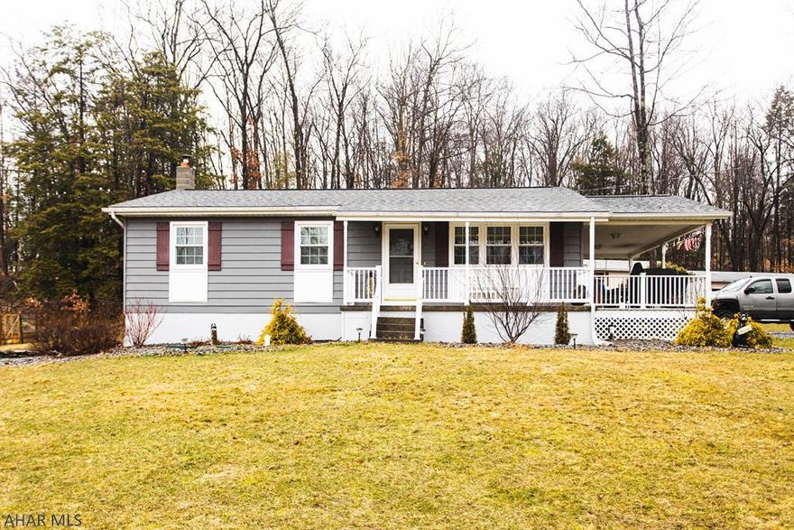 Cozy 3 bedroom 1 bath house on just under 3 acres. Large covered porch. Raised beds garden. Beautiful hardwood floors. Spacious bedrooms. Eating area in kitchen. Attic storage. Make this gorgeous property your new home!