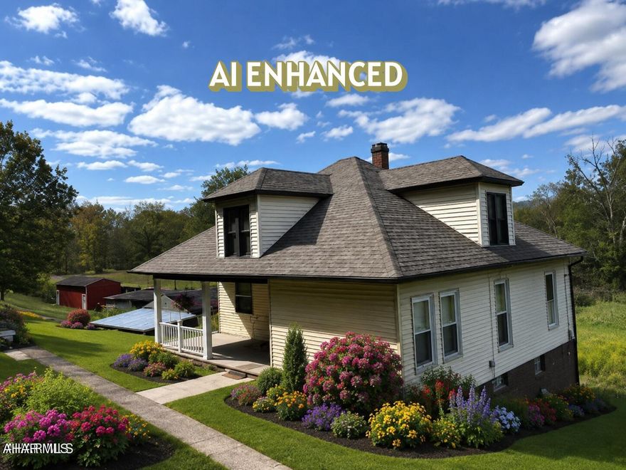 This well-kept farmhouse is beautifully situated on approximately 6 scenic acres with roughly 300 yards of frontage along Dunnings Creek and is located less than four miles from the highly sought-after Chestnut Ridge School District. Whether you are raising a family and want to be close to the schools, an outdoorsman searching for your own hunting and fishing retreat, dreaming of a small farmette lifestyle, or simply looking for the perfect weekend getaway this property deserves your attention.
The main level offers a spacious kitchen, two bedrooms, and a full bathroom, along with a generous living room and charming front-facing parlor,  ideal for comfortable everyday living. Throughout the home you'll find beautiful original moldings, window casings, doors, and built-ins that preserve its timeless character.
Upstairs features two additional spacious bedrooms, a walk-in closet, and a bright hallway window that brings in natural light.
The partially finished basement includes two separate walkout doors to the backyard, a large, enclosed room perfect for canning or a wine cellar, a classic Pittsburgh toilet, and ample shelving for storage.
Outbuildings include a 32' x 24' detached two-car garage, an 82' x 18' pole barn ideal for hay, farm equipment, or camper storage, and a 14' x 36' masonry livestock shelter.
Located in the backyard of everything the Chestnut Ridge School District has to offer and just about 20 minutes from the restaurants, shopping, and charm of historic downtown Bedford, including the renowned Omni Bedford Springs Resort & Spa, this property is well suited to a wide range of buyers and lifestyles.
Schedule your private showing today and experience it in person.. Subdivision plan approved by West St. Clair Township and Bedford Planning.