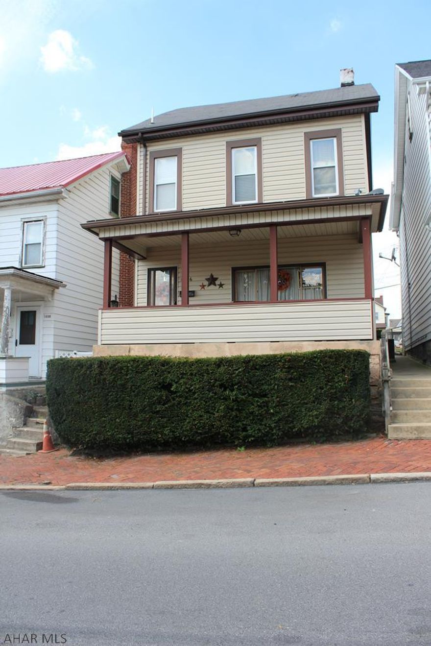 3 bedroom home convenient location. This home is close to schools, shopping and I-99. Detached garage w/storage space and adorable 3 season porch for relaxing. 2 bedrooms on second floor and heated attic can be used as 3rd bedroom or extra living space.