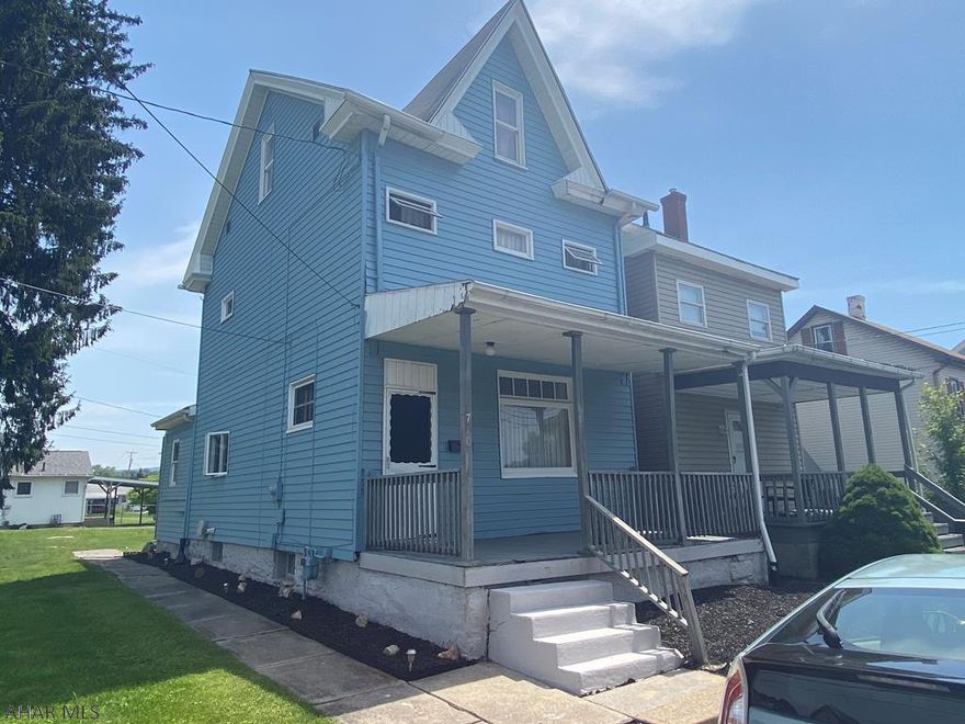 Convenient location in Pleasant Valley area for this 2 BR, 1 bath on a double lot.  Rooms are spacious, with a bright living room and large kitchen with laundry area.  There's also a finished attic that could be a 3rd bedroom.   This would be a great starter home and the location is close to I99, shopping, etc.