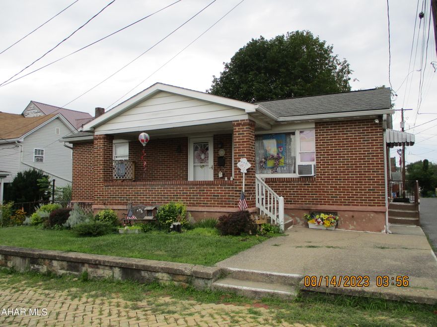 Cozy ranch with three bedrooms, hardwood and vinyl floors throughout.  Generous closets, small nearly level lot.  Basement partially finished with fireplace, exterior exit.  Personal items are being removed during the initial showing days.