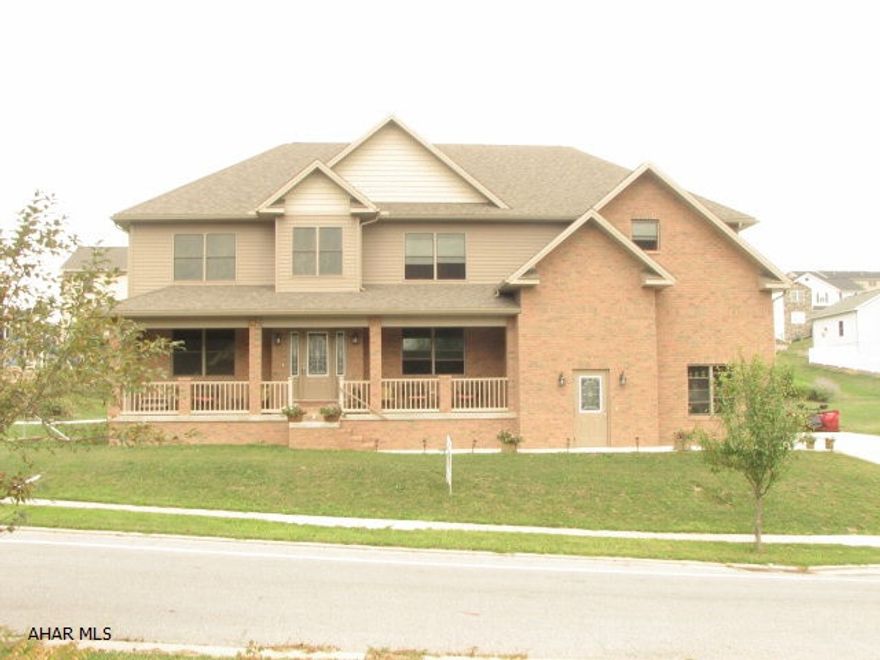 If you're looking for room...this is it!!!  Recently built 2 story in quiet sub-division. Huge kitchen w/granite countertops, ceramic tile and center island. 1st floor office for the work from home family - or - 1st floor bedroom for visiting grandparents? 2nd floor features 5 spacious bedrooms, walk-in closets, full baths!! The laundry is conventiently located on the 2nd level as well. Lower level is finished - walk out to yard, plumbed for a bath and still tons of storage. A park is located across the street and features volley ball, basket ball, tennis, picnic tables and jungle gym. A super house!