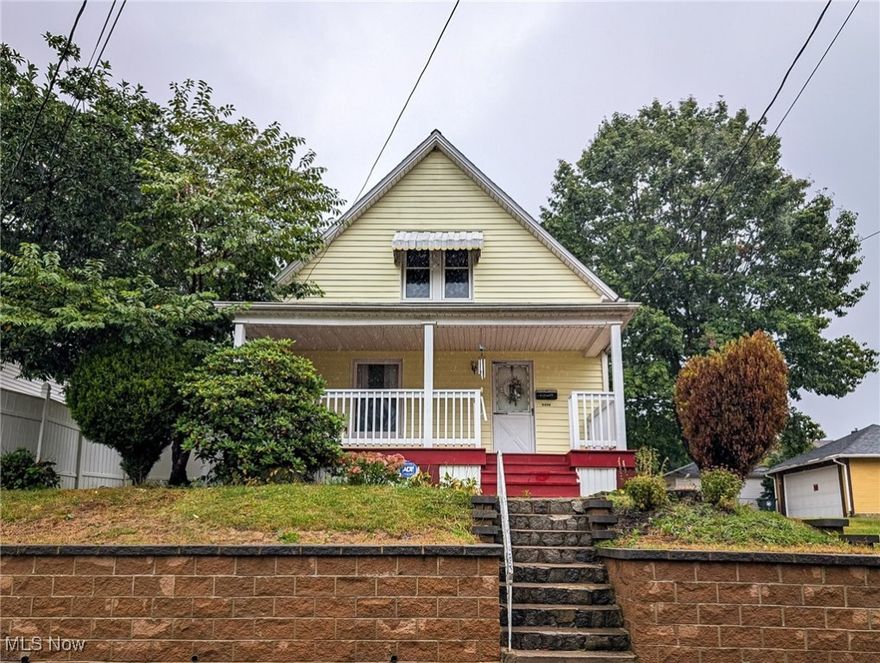 This house feels like HOME! This Updated 3 bedroom 1 bathroom Colonial with a 2 car garage and fenced yard is waiting for it's new owner. The pride of home ownership, Cheaper than rent. Welcome your guests through the secure fenced in yard and covered porch into a dedicated mudroom then into the bright and freshly painted kitchen. Very spacious and light filled formal living room and dining rooms make a great place for family time and entertaining. 1ST Floor bedroom and updated bathroom make this home super accessible and convenient. All new fresh paint , vinyl flooring in bathroom and kitchen new carpet, and updated bathroom, this home is ready for you to move in. Newer Furnace, roof, and a very nice retaining wall and and re secured dry basement will give you many years of stress free living.