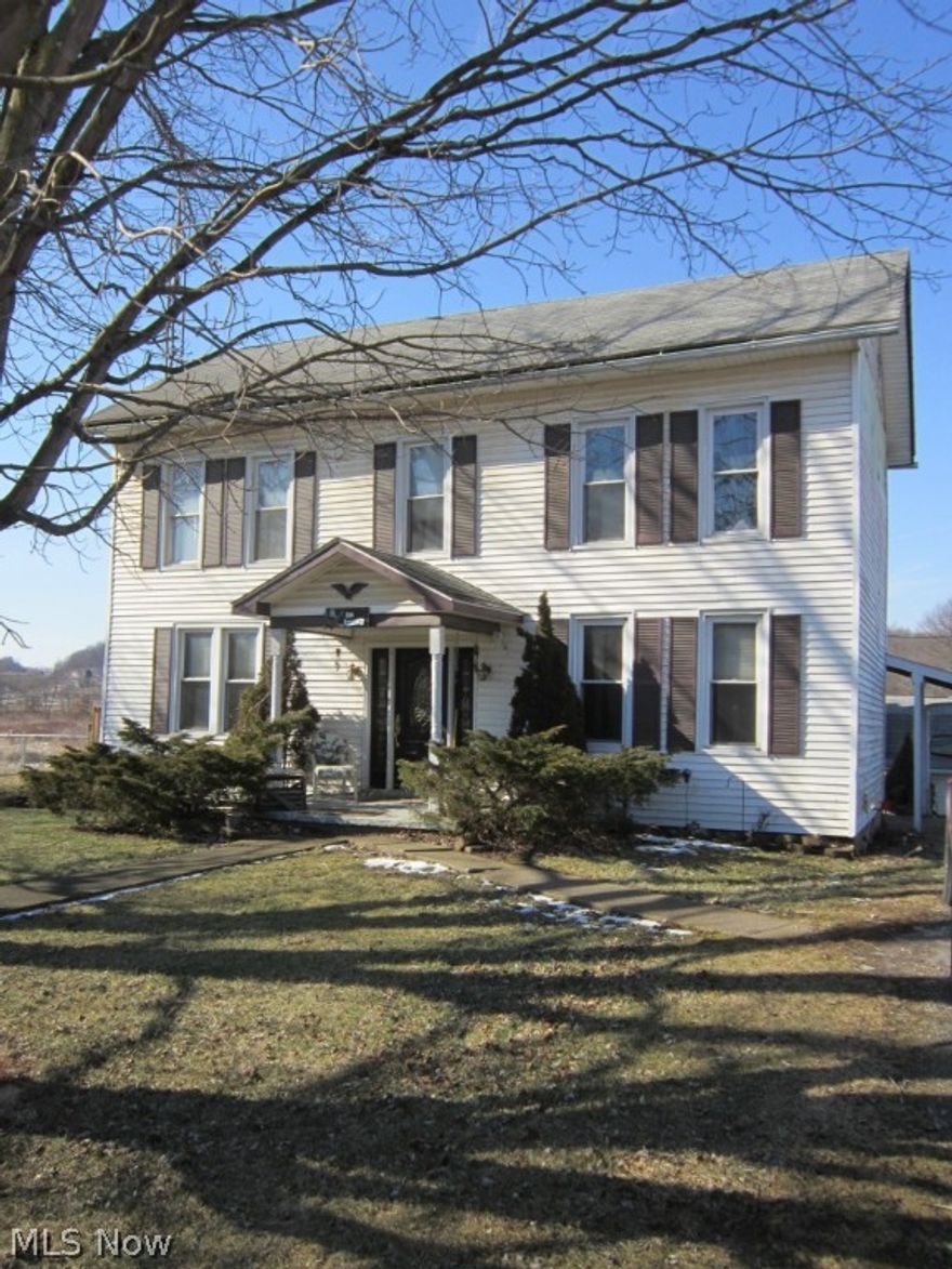 Great home built in 1890! The large country home with 2016 sq ft has 4-5 bedrooms with remodeled kitchen, complete with stainless appliances! The comfortable living room is a great place to relax near the brick gas fireplace. Outside the 3.2+ acres are mostly fenced!! When you think you have seen it all there is a large two car garage dutch building with finished loft where you can entertain. The house is located where the Historic "S" Bridge is in the front yard. Close to Interstate and in East Guernsey School district. There is just so much to see!! Call today!  Brand new furnace has just been installed!!
 MINERAL RIGHTS DO NOT TRANSFER.
SELLER WILL CONTRIBUTE $3000 TOWARDS NEW FLOORING/REPAIRS TO THE BUYER AT CLOSING.