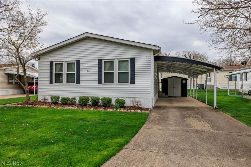 COLUMBIA PARK IS A 55 AND OLDER CONCEPT OF LIVING and is Ohio's Premiere Adult Land Lease Community! Amenities include: Gatehouse managed entrance! On site Shopping Plaza! On site Management! Walking Path/Dog Walking Path! Shuffleboard! Bocce Ball! Library! Crafts, and a Social Hall.  WELCOME HOME to this 1993 Schult measuring 48 x 24 (1152 sqft.)  This home features two (2) bedrooms, two (2)  full baths, formal living and dining rooms, kitchen with all appliances and a nice laundry room.  This home sets on a great street with lots of green space. and dead ends.  Seller replaced the HVAC System in 2010, windows in 2015.  Hot water tank 2019.  Some appliances are newer.  Why not book your apt. today!!!