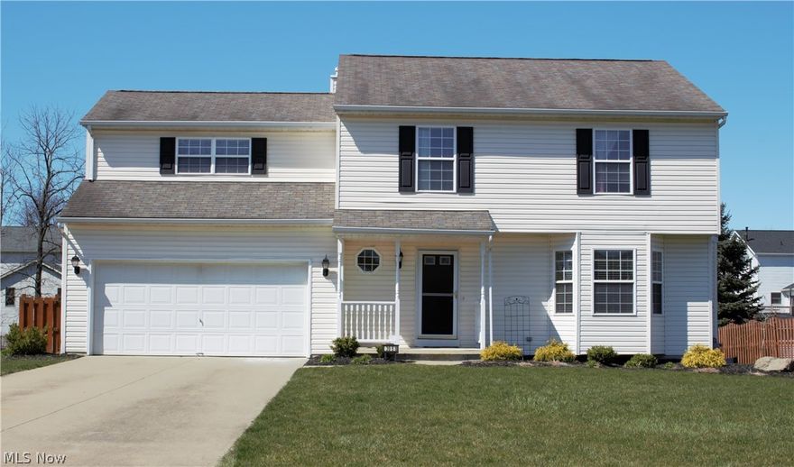 This Amazing 4 Bedroom, 2 ½ Bath Colonial is  located in a Lovely Neighborhood, yet so close to all the Recreation, Dining and Shopping options in Beautiful Medina.  Kitchen features a new Ceramic Tile Floor, Tile Backsplash, Center Island with Storage, and Large Pantry.   All appliances stay!  Formal Dining Room has Tray Ceiling, Crown Molding, Laminate Flooring and opens to the Spacious Family Room complete with Fireplace and Bay Window. .  A Fenced-in Back Yard and Large Two Tier Deck make this the perfect home for indoor and outdoor entertaining!  The Master Suite has a Vaulted Ceiling and Large Closets.   Lower Level is Finished for an additional 400+ Ft of Living Space. All this on a Beautiful Tree Lined Street.  A home Warranty completes the package! Call today to schedule you private Tour.