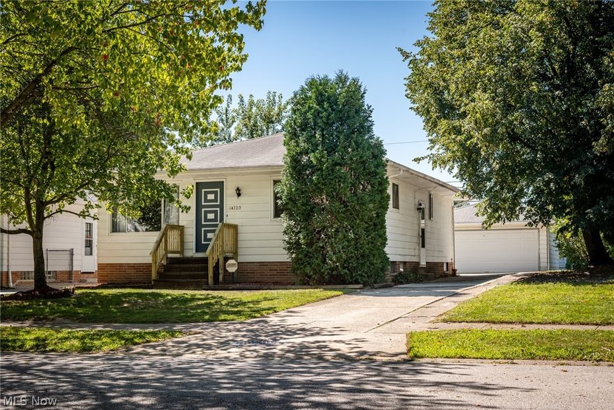This fresh turnkey ranch is updated and ready for immediate occupancy. The convenient one-floor living plan offers a huge eat-in country kitchen with granite counters, many cabinets for storage, new sink, new wood flooring and new stainless appliances and is proudly the gathering place. The 3 bedrooms have been freshly painted and carpeted, the first floor bath is upgraded with new vanity and toilet.  
The full basement is ready for doubling your living space, it contains over 1000 sq. ft. and has spacious 1/2 bath.  This move-in ready gem has central air, concrete driveway, 2 car garage and cozy rear yard. Be first to see this ready to move into home. Great neighborhood close to schools, shopping and public transportation.
