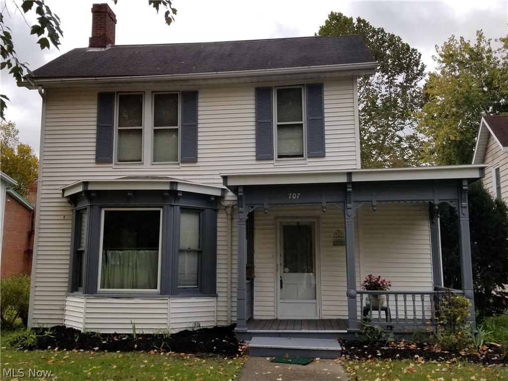Potential galore! This Third Street home has all the original charm of the Victorian glory it used to be with original trim, a gorgeous fireplace, and lots of little touches to discover. The large lot has off-street parking and goes back to the alley. There are 4 bedrooms, one being on the first floor with a walk-in closet, a full first floor bathroom with a walk-in shower, and a first floor laundry with plenty of storage area. Conduit has been in place to install underground electric.