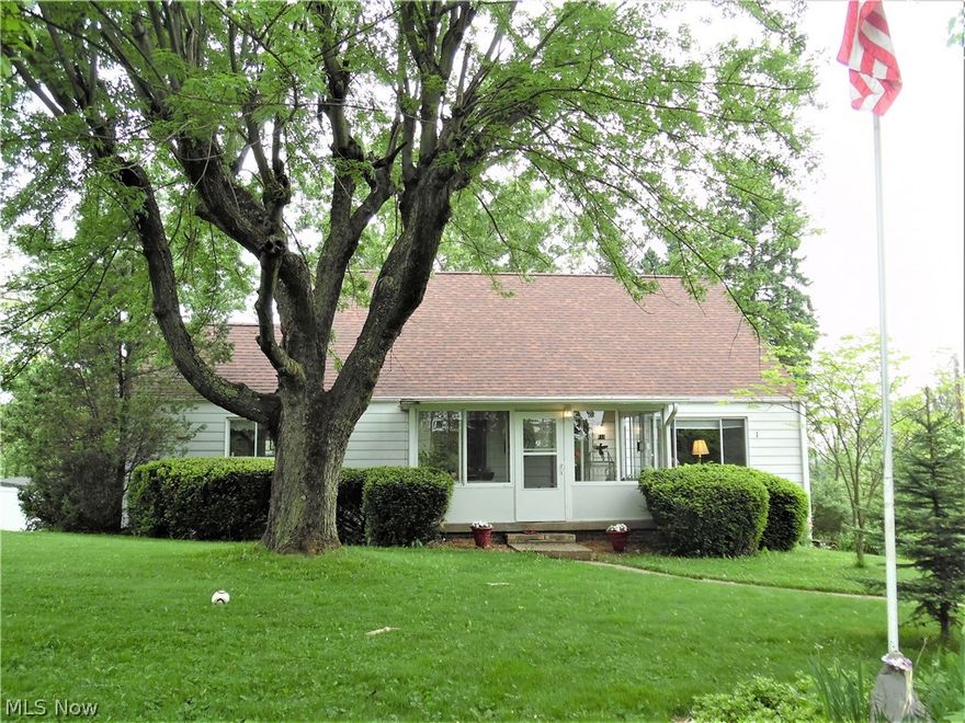 Home Sweet Home !  4 Bedroom 1.5 Bath Cape Cod sitting on park-like 1.39 acre lot great for family get togethers and entertaining ! Enjoy the large eat in kitchen with loads of cabinets plus a pantry. Formal  living & dining room, 2 enclosed porches, 2 upstairs bedrooms feature knotty pine and half bath . Downstairs has large recroom , fireplace , new carpeting  April 2018, office and level walk out. Over 2300 sq feet of living area !!!  Riding Lawn Mower conveys with house.