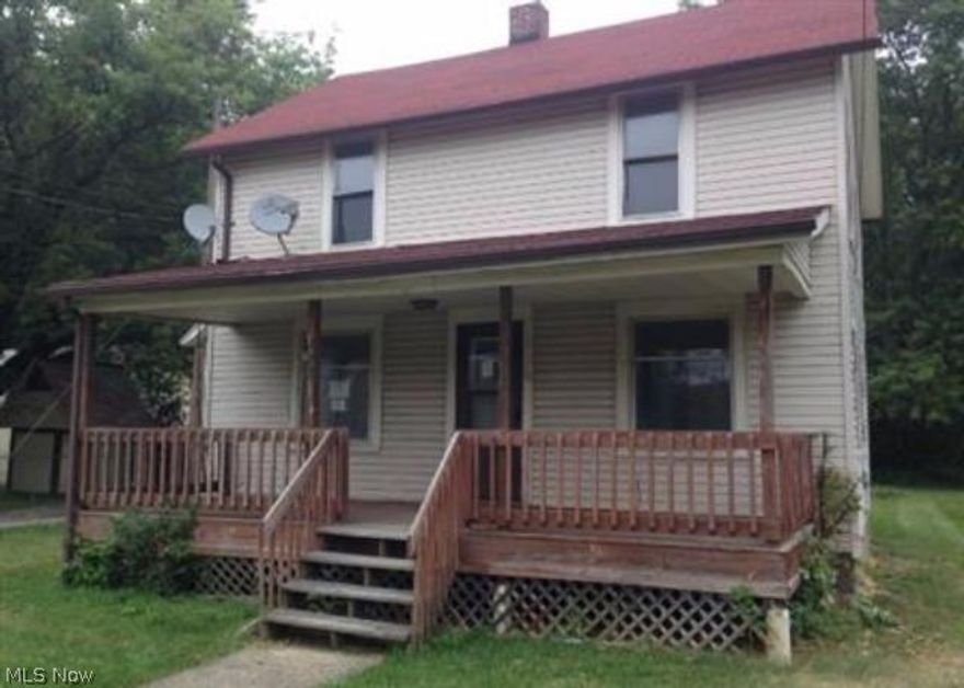 1930's Colonial with 3 bedrooms, 1 bath and approximately 1350 square feet. Home has full basement and a total of 8 rooms  with off street parking and easy care vinyl siding. REO Property, Property Sold AS-IS W/O Repair, Warranty or Seller Disclosure.  The Listing Broker & Seller make no guarantees as to the accuracy of information herein; Buyer or Buyer’s Agent is responsible for utility activation related to inspections, Water activation not authorized; air pressure test only.