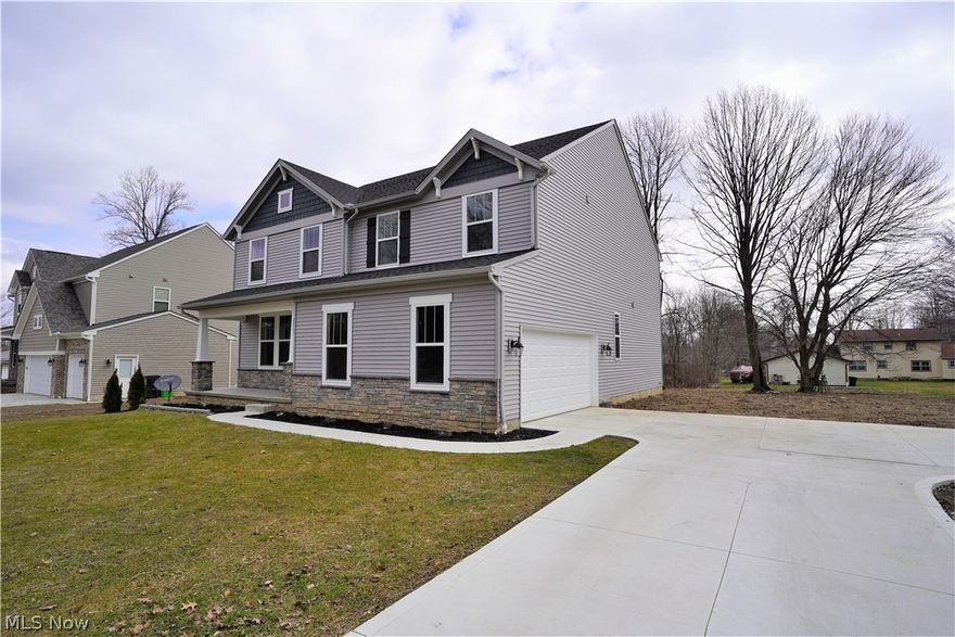 A dream pleaser! Don't miss this stunning, spectacular colonial built In 2019 offering 4 bedrooms, two & half bath home. As you enter through the front door you are greeted by a large open floor plan & luxury vinyl plank flooring through out the first floor, family room, office & dining room, eat in kitchen. Amazing large open cooks delight kitchen has an abundance of 42" cabinets, tile backsplash, huge center island with granite throughout, stainless steel appliances, built in microwave, built in kitchen hood for gas range. Kitchen also includes an eat in area with large window & sliders to let the natural light to shine through providing easy access to the back patio. The family room is open from the kitchen with large windows, so much room for entertaining etc. As you go upstairs you will find four large bedrooms including a lovely large master suite with vaulted ceilings & walk in closet, master bath which has two sinks, huge extended walk in tile shower with Led lights. The upstai