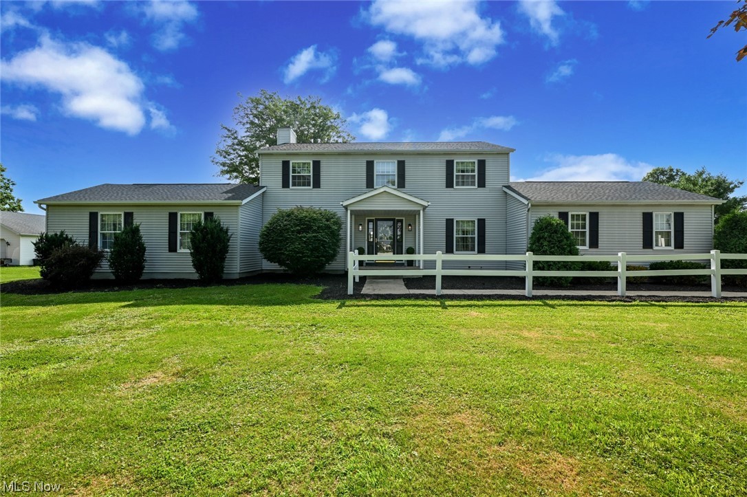 Welcome to 6875 Boneta Rd in beautiful Sharon Twp. This very spacious custom built colonial is located in the Highland LSD.. With 4 bedrooms and 3 full bathrooms this home is big enough for generational living. Enter through the welcoming and very spacious foyer and you’ll notice all the new flooring and lighting. A beautiful bright eat in kitchen with access to the enormous covered back porch will not disappoint. First floor laundry, a brand new full bathroom with walk in shower, an office that could easily be converted to a first floor bedroom, a dining room large enough to serve multiple generations and an enormous great room, complete with built ins and a vaulted ceiling finish off the first floor. This home hosts two fireplaces, one in the great room and one in the dining room. Upstairs you’ll find the primary bedroom with en-suite, an oversized walk in closet, three additional bedrooms and another full bath. The basement is partially finished and is cozy as can be. Th