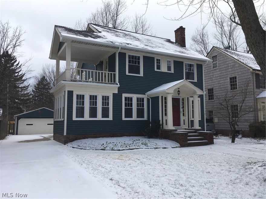 Amazing open concept home, completely, and thoughtfully, renovated. Located on a highly desirable Cleveland Heights street. Expansive new kitchen with large dining area with vaulted ceilings and skylights. New cabinets, new stainless steel Frigidaire appliances, breakfast bar, oak floors. Dining area opens to a new deck and large back yard surrounded by a privacy fence. Gorgeous hard wood floors grace the entire first floor living area. New windows provide an abundance of natural light throughout the home and especially in the sun room off of the living room.