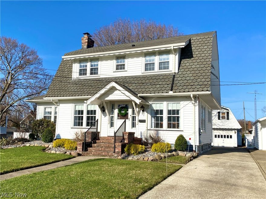 This charming home is filled with architectural details, featuring classic molding, a chair rail with wainscoting look and decorative beams. There is a spacious living room with wood-burning fireplace and loads of light. French doors lead you into an all-season sunroom that would make a great office or reading space. The kitchen has a dining nook and is connected to the dining room. Upstairs you will find a large owner’s bedroom with 4 closets, one lined with cedar. There are an additional two bedrooms, hallway built-ins and a full bathroom to finish off the second level. The basement is partially finished with a living space, possible 4th bedroom plus a workshop / laundry area and storage room. To extend the living space outdoors, there is a back sun porch and patio. You will find low-maintenance rock landscaping, a decorative vinyl fence for privacy and a huge two-story garage for all of your storage needs. This home is in the heart of Conneaut and has been lovingly maintained. Sched