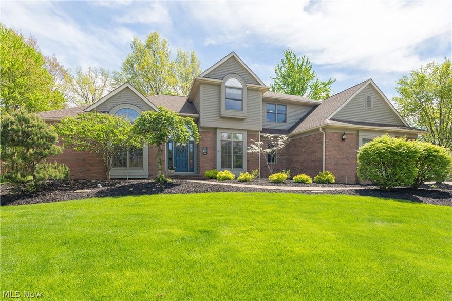 Colonial In Desirable Brecksville Community. Nicely Situated On Cul-De-Sac. First Floor Master Suite With Doors To Private Courtyard. Great Room With Vaulted Ceiling, Skylites and Fireplace, Open To Kitchen. Kitchen With Cream Colored Cabinets, Granite Counters and Stainless Appliances To Stay. First Floor Laundry, Den and Formal Dining Room. Upstairs Offers 4 Additional Bedrooms, Jack-N-Jill Bath and Guest Bath. Finished Lower Level With Full Bath. Professionally Landscaped Lot With Super Sized Paver Patio, Shed and Storage Room. Three Car Side Load Entry Garage. Recent Updates Include: Roof Tear Off 2013, 75 Gallon Hot Water Heater 2009, All Counters In Kitchen & Baths Granite, Freshly Painted Interior, Andersen Windows & Doors, Pella Slider 2015, Dishwasher 1 Year, Microwave 1 Year, Refrigerator and Stove 5 years. Public Record Square Feet Does Not Reflect First and Second Floor Additions. Call Today! Too Many Features To Mention!