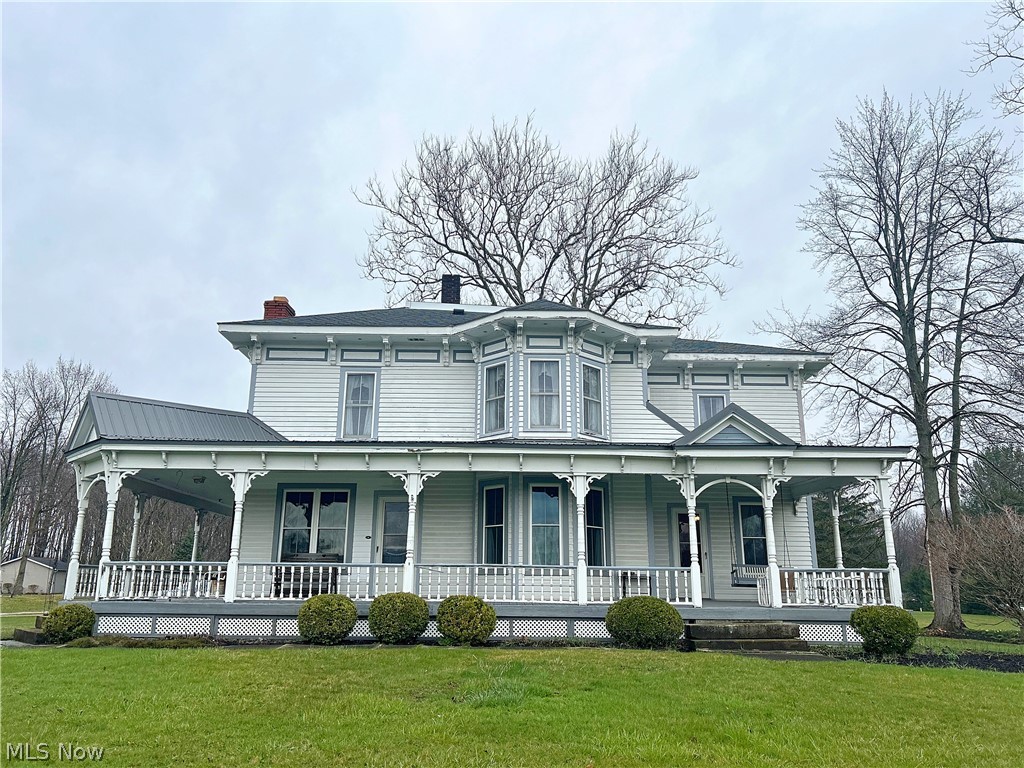 Country Living at its finest on 10+ acres in Windsor Twp. The open front/side porch welcomes you to this unique century home with an updated Kitchen, Island, laundry area, bay window, and ample cabinetry. Formal Dining Room. Spacious Living Room with fireplace, bay window, and natural lighting. The first-floor bedroom has been used as a library with built-in bookcases with access to the enclosed porch. The second level has the remaining spacious 4 bedrooms along with the full bathroom and original exposed wood flooring. The detached garage has plenty of room for the car enthusiast. The barn has built-ins for a workshop, an office area, and an upstairs apartment with another 1 bedroom, full bath, living room, dining room, and kitchen. 2 separate septics and 2 separate wells for each unit. New furnaces for both as well. The property has a pond, a playhouse, a sled hill leading to the ravine, and plenty of woods to enjoy nature. The auction for all remaining items in the house, garage, and barn along with the property is on 4/20/24 at 10:00 am - Accepting offers prior to auction. Open House 4/6/24 from 12 noon - 3 pm.