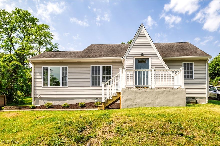 Step into this fully renovated, move-in ready home where no detail has been overlooked. Enjoy peace of mind with a brand new roof, siding, and windows, along with updated appliances—including a new refrigerator and dishwasher. The entire electrical system, including the panel and wiring, was updated in 2024, and all plumbing has been completely redone. Inside, you'll find fresh drywall, new interior doors, and a seamless blend of modern upgrades throughout.

As you approach the home, you're welcomed by custom brick sidewalk landscaping leading to the inviting front porch. Upon entering, the spacious living room flows into a bright bonus room filled with natural light—perfect for a sitting area or home office.

Two bedrooms are located on the main floor, while a private third bedroom is upstairs, complete with its own en-suite bathroom for added convenience. The kitchen features a sliding glass door that opens directly onto the back patio, perfect for indoor-outdoor living.