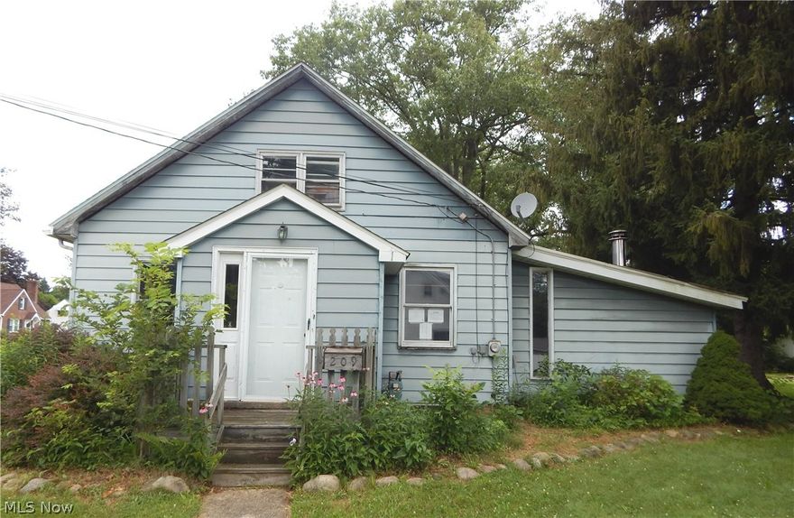 This 3 bedroom and 1 bath bungalow is on .2756 acres and has a 2 car garage.  Eat-in kitchen and family room.  Attic bedroom has built-in drawers. Original wood work and doors. Full, unfinished basement. Multi level decks overlook backyard.