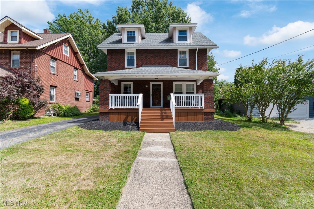 Check out this beautiful, recently updated brick colonial in desirable Cuyahoga Falls! Situated on a quiet, dead-end street, this home retains a ton of it's charm with original hardwood flooring, built-ins, and trim throughout. The first floor features a large family room w/brick fireplace, formal dining room, and eat-in kitchen w/pantry alcove. Upstairs you'll find 3 good sized bedrooms, a full bathroom, and a bonus enclosed porch that overlooks the private backyard. The 3rd level features a 4th bedroom w/it's own sitting area/study. Unfinished basement with plenty of room for storage. 2-car detached garage. Close proximity to Gorge Metro Park, Front Street, and Route 8. The first floor hardwood floors were refinished in 2023, HVAC 2020, and the basement waterproofed and new sump pump installed in 2019. Schedule your private showing today!