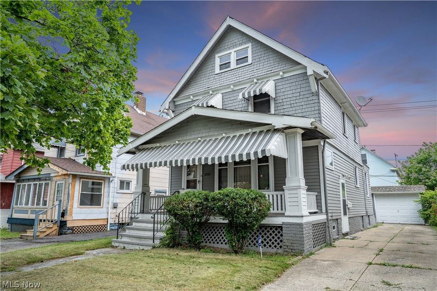 Welcome to 3311 W 91st St! Home has been lovingly cared for by the same family for 45 years! Home features a large main floor with living room, huge formal dining room with built in cabinets, and kitchen with attached sunroom. Upstairs you will find 3 bedrooms and full bath. A walk-up attic can potentially be finished for additional living space. The unfinished basement has endless possibilities. The seller is providing a one year home warranty from APHW for your peace of mind. A large covered front porch and a one car detached garage completes the outdoors. It is conveniently located to both freeways and minutes away from downtown and the airport. Call today for your private showing...