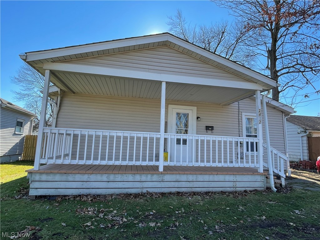 Welcome home to 2412 Albrecht Ave - A Charming 2 bedroom starter home, or investment Ellet ranch! This home has been loved and cared for, make it your new home. Two bedrooms, a living room, formal dining room and large kitchen with nice updates. The full basement provide lots of storage and washer/ dryer hook up. Nice sized back yard and large covered front porch to enjoy the dead end street. New Roof, and Newer furnace. A Darling home with vinyl siding and replacement windows on quiet dead-end street. This home offers a nice sized covered front porch, and a large, mostly fenced in yard with shed. Full basement has laundry hookups.