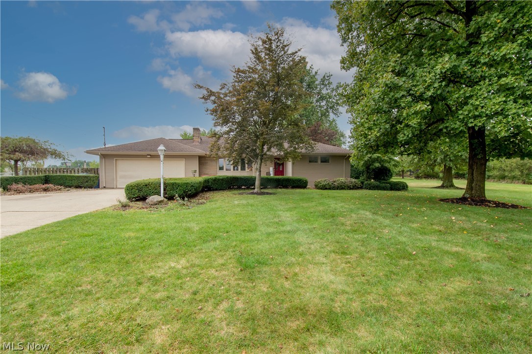 This beautiful ranch home is completely updated throughout. This home boasts over 3,000 finished square footage including the partially finished basement.
The large basement consists of updated finished space, including 2 bedrooms, a full bathroom, and a full kitchen for on-suite living options. The main floor includes a large master suite which includes master bath with shower, jetted tub, and large vanity. Many updates throughout the home, including new HVAC system in 2018, newer roof, all new carpet and flooring in 2021, and updated electrical panel. A compete new kitchen was installed in 2021 and includes new flooring, cabinets, granite countertop, new appliances, two pantries for extra storage, with eat in kitchen options. The large great room, includes an open concept living room and dining area, fireplace, and all new flooring and lighting. Outside living at its best with a large 16x 30 above ground pool, deck and patio. Additional, you will find a 24x24 pole barn with concrete floors, updated electric and loft for extra outdoor storage, all on over 1.6 acres. Call today to schedule your showing.