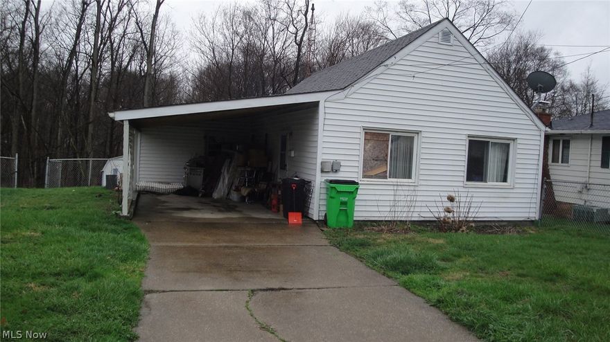 Cash or line of credit only! Needs lots of work before you move in or rent it. Shed in back yard stays. Fenced in yard. Could be cute place but you are buying as is condition!