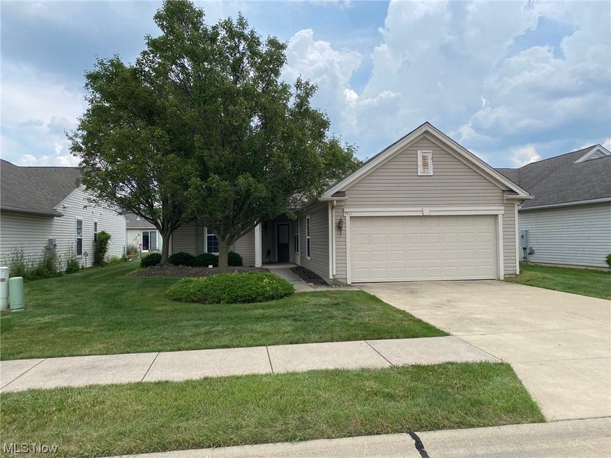 Pioneer Ridge, the premier 55+ living community that offers everything for relaxed, social living. The Chatfield open floor plan designed by Del Webb maximizes the square footage to meet all of your needs on one floor! The open kitchen has a sit-down eating area and a double pantry with sliding doors.  The great room is illuminated with lots of natural light and So Much space; there's room for a formal dining area and entertaining!  Two bedrooms plus a den/office.  The primary bedroom is complete with full bathroom including a walk-in shower, double sinks, water closet, linen closet and huge walk-in closet. The second bedroom has a double closet. The front hall has a coat closet and linen closet conveniently next to the second full bath boasting natural light.  To keep everything easy the laundry/mudd area is by the two car garage.  NEW furnace/AC installed 2022!  The Pioneer Ridge community offers walking paths to the premier community center complete with two pools, exercise room, ac