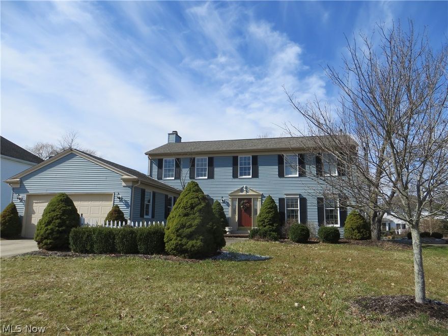 Welcome to this charming 4 bedroom 2.5 bathroom Colonial home located in the desirable Stonegate Community. You can rest assure you will enjoy all amenities that are just walking distance from your new home, amenities: schools, shopping centers and restraunts. Living only a few minutes from Medina Square you will be pleased to experience year round activities that Medina offers to their residents. This lovely home offers *large eat-in-kitchen with slide door access to outside patio * charming family room with wood burning fireplace *large dining and living room *exceptionally large Master bedroom w/large walk-in closet, powder room and full bath *and three additional bedrooms on second floor. New: Roof and garbage disposal in 2016.  Home is priced to sell and won’t last long. Call today for a private showing.