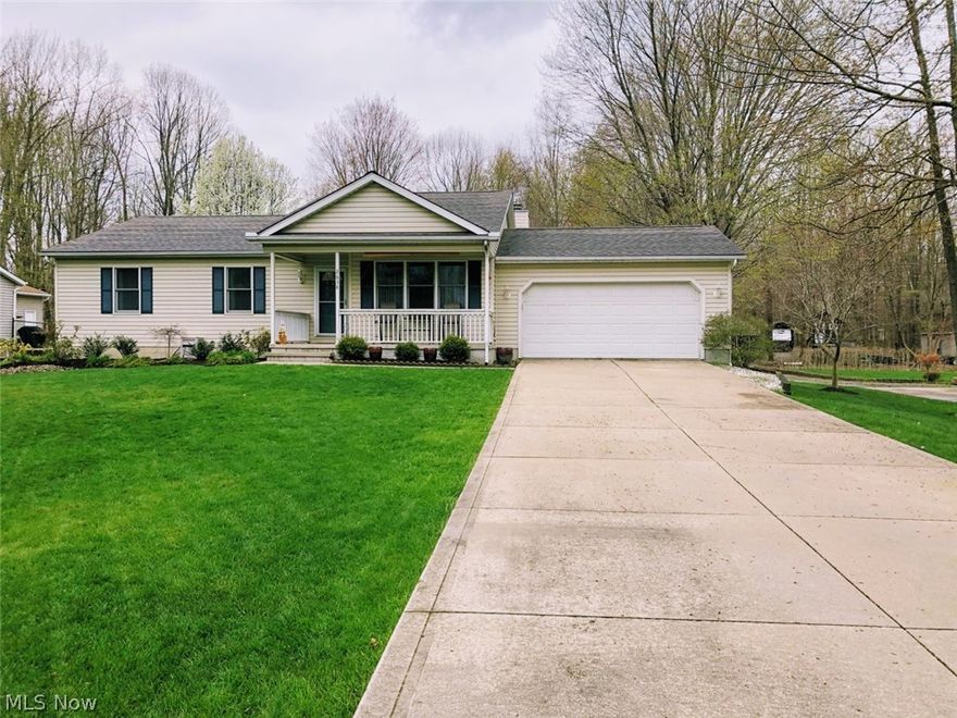 What a gem! Three bed, two bath ranch with over 2,500 sq ft of living space waiting for its new owners. As you drive up you will notice the gorgeous cub appeal this home has with a two car attached garage and front porch to enjoy your morning coffee. As enter you will notice a spacious dining area. The Kitchen has plenty of cabinet space which flows into the living room with fireplace. Master bedroom with walk in closet and its own full bath with Jacuzzi tub. Additional two bedrooms are spacious with additional closet space. Large partially finished basement with two additional bonus rooms that can be converted to an office, playroom or sleeping area. Slider doors leads out to your own private sanctuary. The backyard is perfect for entertaining guests or just taking time for yourself. It has its own bridge with small running creek and shed. Other great features include one year old roof, furnace and ac, well pump,water system,deck,garage door opener and sump pump all just a year old! T