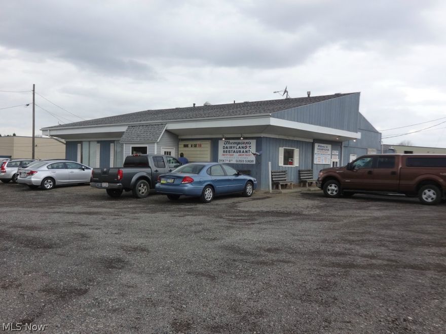 Absolute auction, real estate with all of the equipment sells as a unit to the highest bidders on location: Thompsons Dairyland Restaurant - Since 1951  - 105 Seat Family Restaurant – Corner Lot on S.R. 44 - Owner’s Retiring – 1.3 Acres - (Successful Ownership Last 17 Yrs) - Selling as Complete Package - Nimishillen Twp. – Stark Co., Ohio - TERMS ON REAL ESTATE: 15% down auction day, balance due at closing. There will be a 10% buyer premium added to the final bid to determine the purchase price. Any desired inspections must be made prior to bidding. All information contained herein was derived from sources believed to be correct.