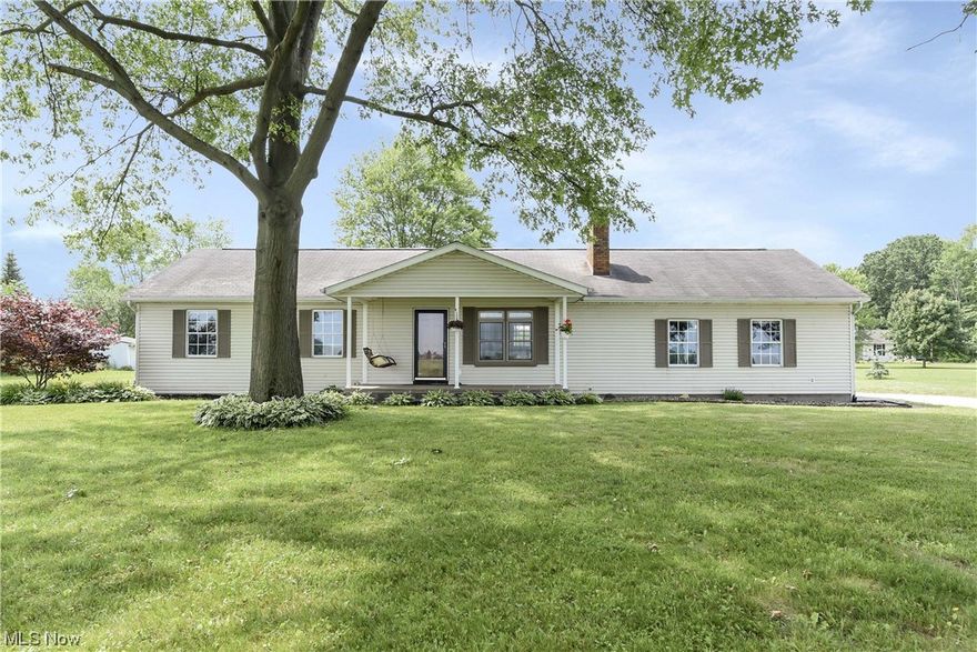 Country Living at it's finest! This 3 bedroom ranch sits on over 2 acres in Norwayne School District. This charming ranch has been updated throughout. As you walk in the front door you'll notice an open floor plan with uniform new LVP flooring throughout the main living space. The newly installed center island gives extra counter space and is the perfect spot for the chef of the family. The home features 3 large bedrooms including a master bedroom with ensuite full bath which has also been updated. The other full bath has recently been completely updated as well. You'll be sure to enjoy sitting on the new deck taking in the beautiful scenic views in the country. In the winter you can cozy up to the wood burning fireplace in the family room. There is an oversized, attached, two-car garage and a 10x20 shed as well. Schedule your showing today!