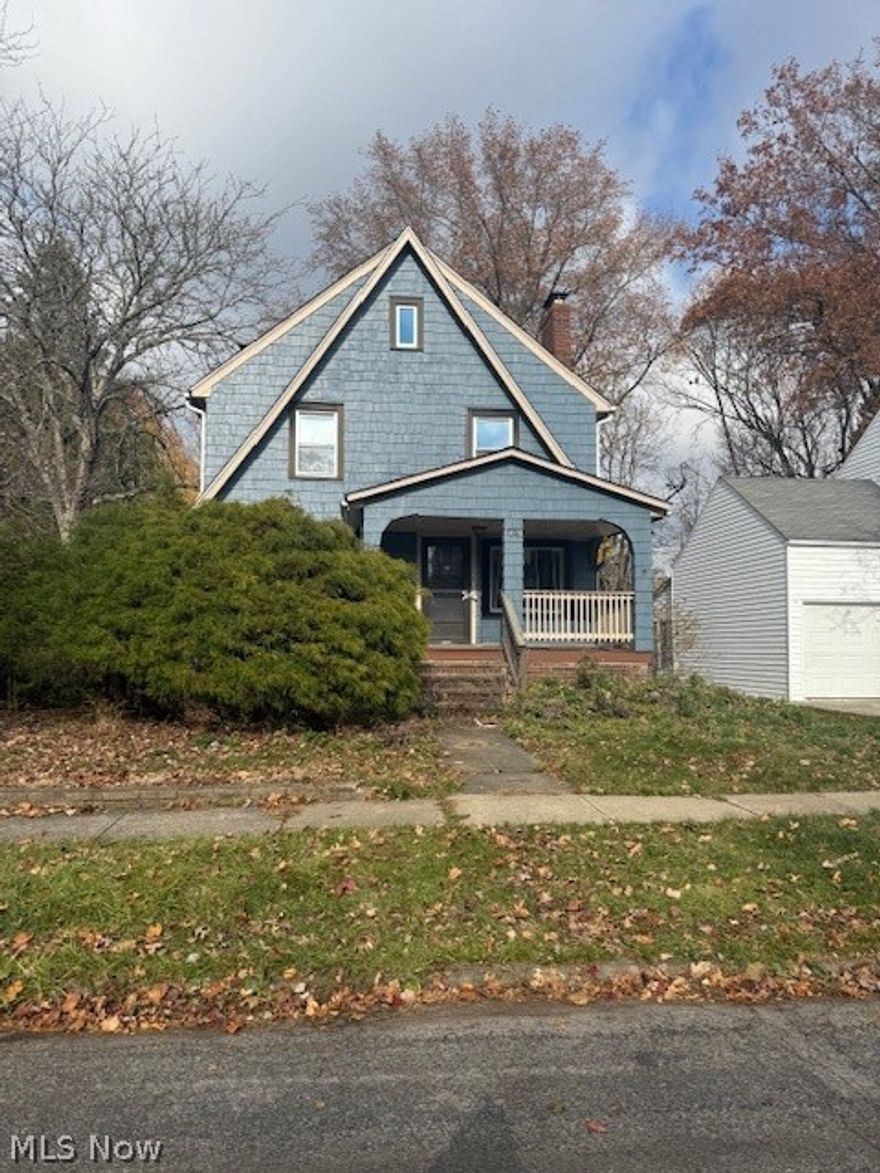 In the heart of Cleveland Heights is this adorable 3-bedroom colonial just waiting for finishing touches!  Cozy living room, fireplace, formal dining room, front porch, large lot, 2-car detached garage, and more!