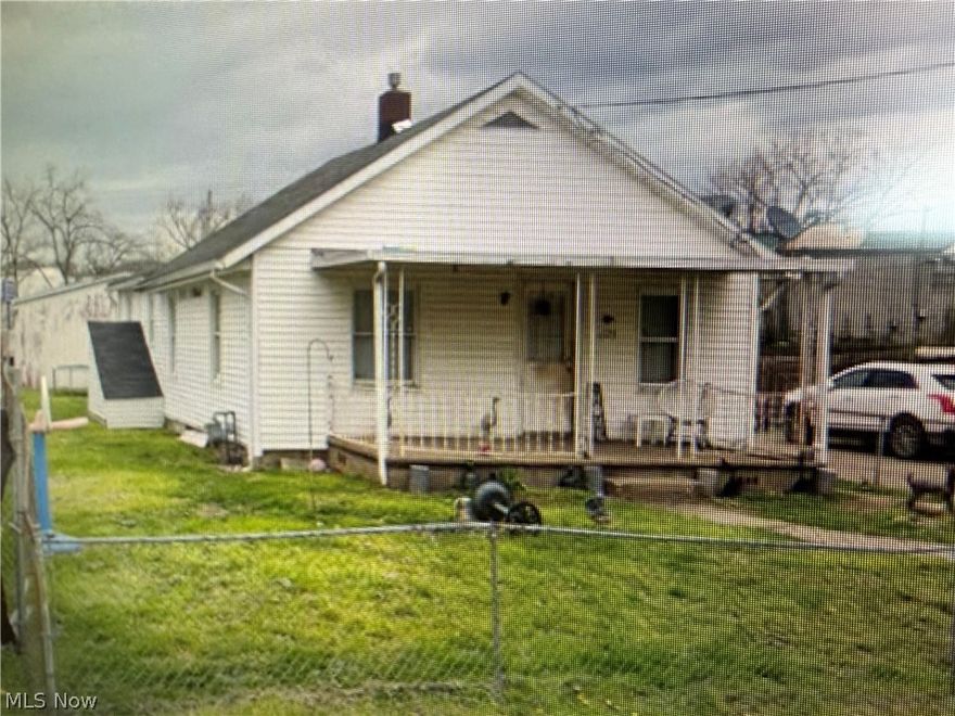 Ranch home on Corner Level Lot with covered front porch. Chain Link fenced yard, charming 3 bedroom, one bath home with laundry for your convenience. Level Lot with two car detached garage. Updates including Gas F/A furnace and Central Air Conditioning and new Roof all in 2025, New Electric Panel 2023. Rents for $850/Monthly.