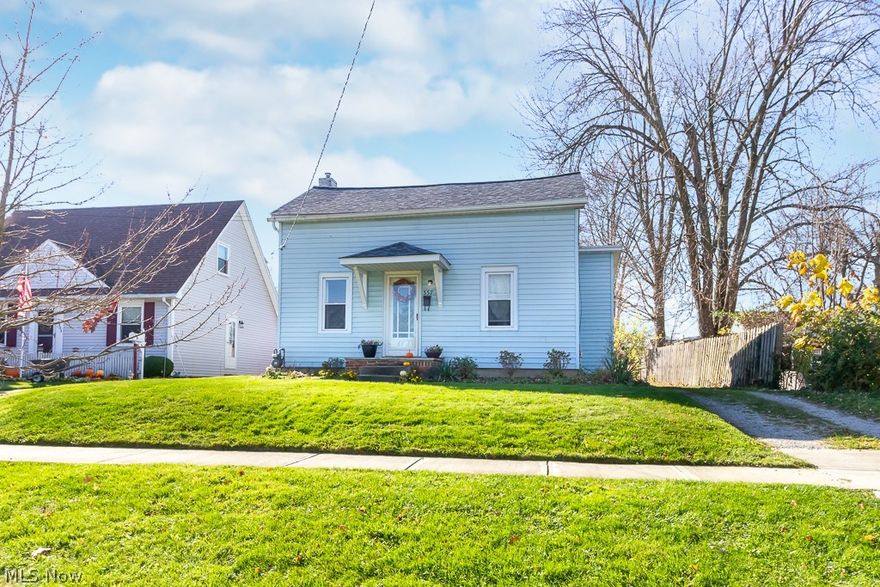 This centrally located, charming, century home is a must see! Located on a quiet street, yet within 1-2 miles of schools, Berea downtown shopping, restaurants, Cleveland Metroparks, Coe Lake, Baldwin Wallace, and Berea Fairgrounds! Perfect for those looking for first floor living, first time home buyers, or potential for a rental property! The master bedroom and main bathroom are located on the first floor. Notice the large deep lot, raised garden, along with back alley which could easily fit a large garage, if desired. The backyard also includes a shed. Eat in kitchen with a bistro nook and bonus room off back, which could be used for storage or additional living space. Formal dining room leads up to the second floor when there is two additional bedrooms. Second full bathroom is located in the basement, along with laundry room and extra storage. Potential for additional living space in the basement. There is plenty of storage space throughout this home. Schedule your appointment today