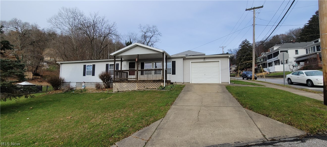 OPEN FLOOR PLAN at a great price!! This home has everything you need on one level. Living room, kitchen and dining room all open. Laundry room off of the kitchen. Very large master bedroom and master bathroom. The garage is accessible through the door off of dining room. Makes unloading groceries so easy. There are 2 covered decks and the shed will remain with the property. Don't miss the opportunity for first floor living!